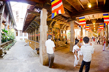 Image showing the inner space of the temple, Kandy, Sri Lanka, December 8, 201