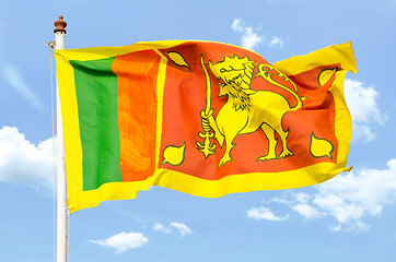 Image showing national flag of Sri Lanka