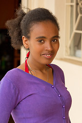 Image showing  Portrait of young Ethiopian woman