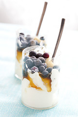 Image showing Greek yoghurt with honey