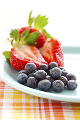 Image showing Berries on a plate