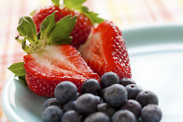 Image showing Berries on a plate