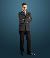 Image showing Businessman In Suit Full Length