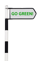 Image showing Go green sign