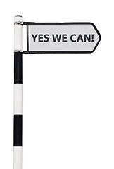 Image showing Yes we can sign