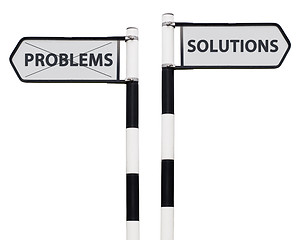 Image showing Solutions and problems signs