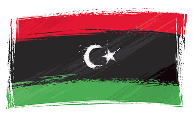 Image showing Grunge Libya flag