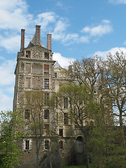 Image showing Brissac, tallest castle in France, situated in the Loire valley,