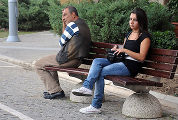 Image showing Waiting for the Bus in Turkey
