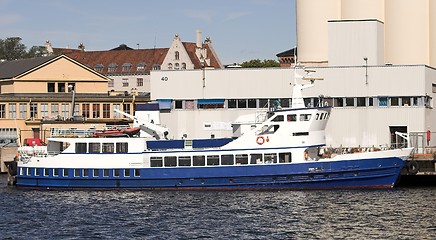 Image showing Blue ferry