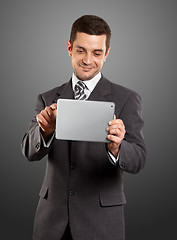 Image showing Businessman With I Pad