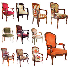 Image showing antique chairs