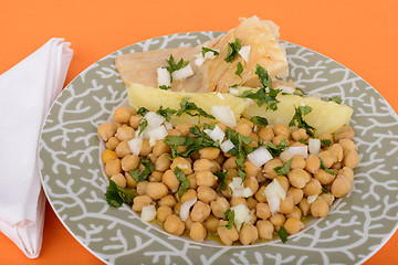 Image showing codfish with potato and grain.