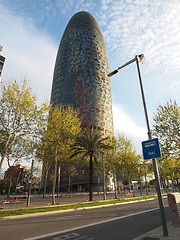 Image showing The Agbar Tower, Barcelona, Spain april 2012