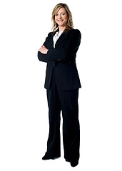 Image showing Full length portrait of an experienced business woman