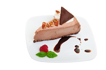 Image showing Chocolate cheese cake