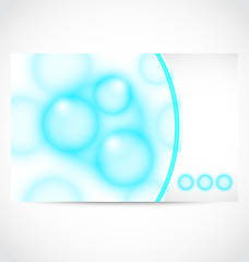 Image showing business card with transparent circles