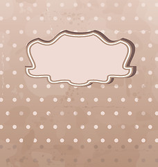 Image showing Grunge background with vintage label