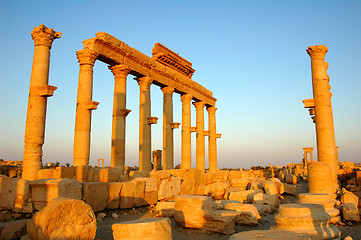 Image showing Relics of Palmyra in Syria