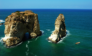 Image showing Pigeon Rocks,Beirut Lebanon