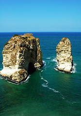 Image showing Pigeon Rocks,Beirut Lebanon