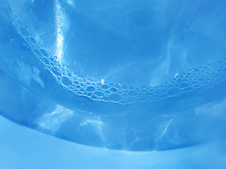 Image showing blue ice, water and bubbles 