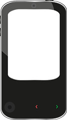 Image showing vector smartphone isolated on white