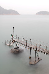 Image showing hong kong Swimming Shed in sea