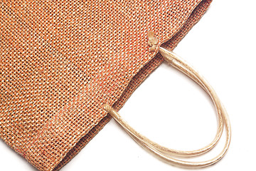 Image showing Wicker bamboo handbag 