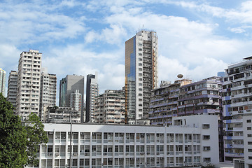 Image showing downtown city and old building 