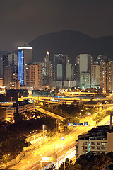 Image showing Hong kong at night 