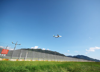 Image showing Airplane flying