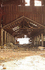 Image showing Abandoned Industrial Furnace 