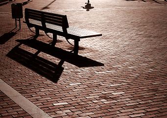 Image showing Sunset Bench