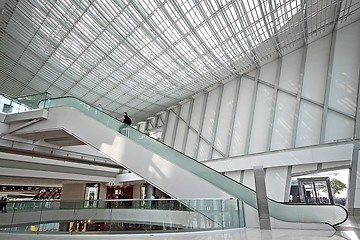 Image showing Escalator in the shopping mall