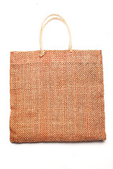 Image showing Wicker bamboo handbag 