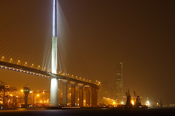 Image showing cargo container terminal 