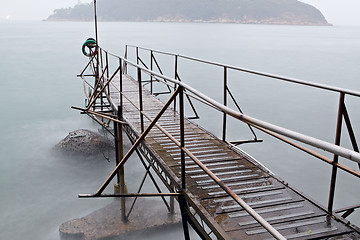 Image showing hong kong Swimming Shed in sea