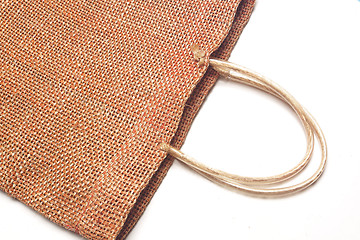 Image showing Wicker bamboo handbag 