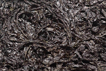 Image showing One type of dried seaweed commonly used for salads and soups. 