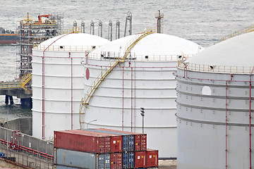 Image showing gas container and bridge 