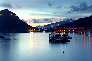 Image showing Sunrise over Lake