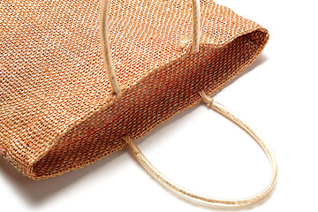 Image showing Wicker bamboo handbag 