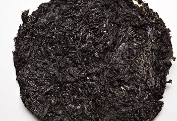 Image showing One type of dried seaweed commonly used for salads and soups. 