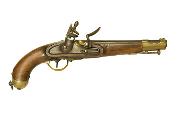 Image showing Revolutionary War flintlock pistol