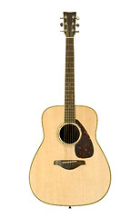 Image showing Acoustic guitar against white