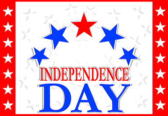 Image showing Independence Day Design - usa greetings banner