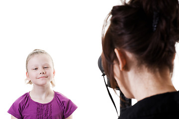 Image showing girl on photo shoot