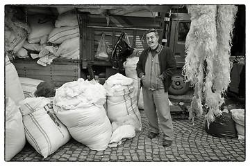 Image showing Turkish wool salesman