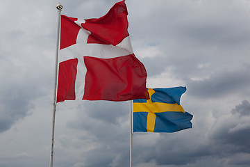 Image showing Flag waving in the wind.